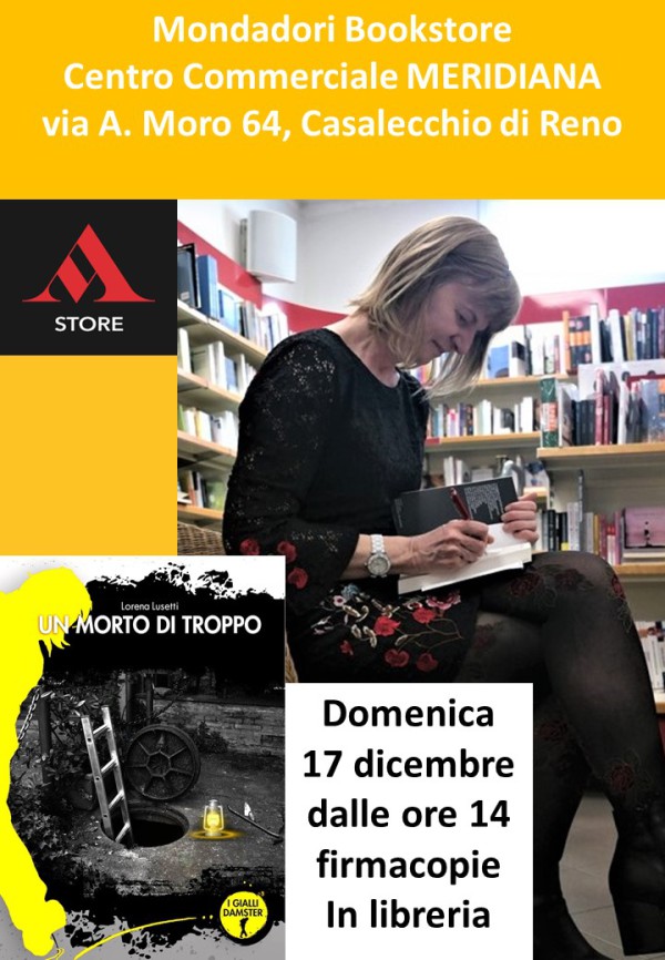 17 dicembre 2023 Firmacopie libreria Mondadori Bookshop centro Commerciale Meridiana